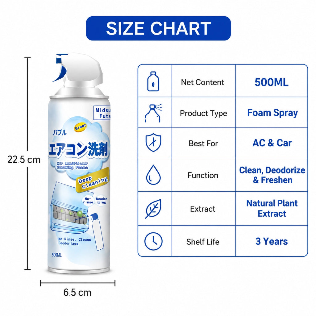 500ml Air Conditioner Foam Cleaner Spray