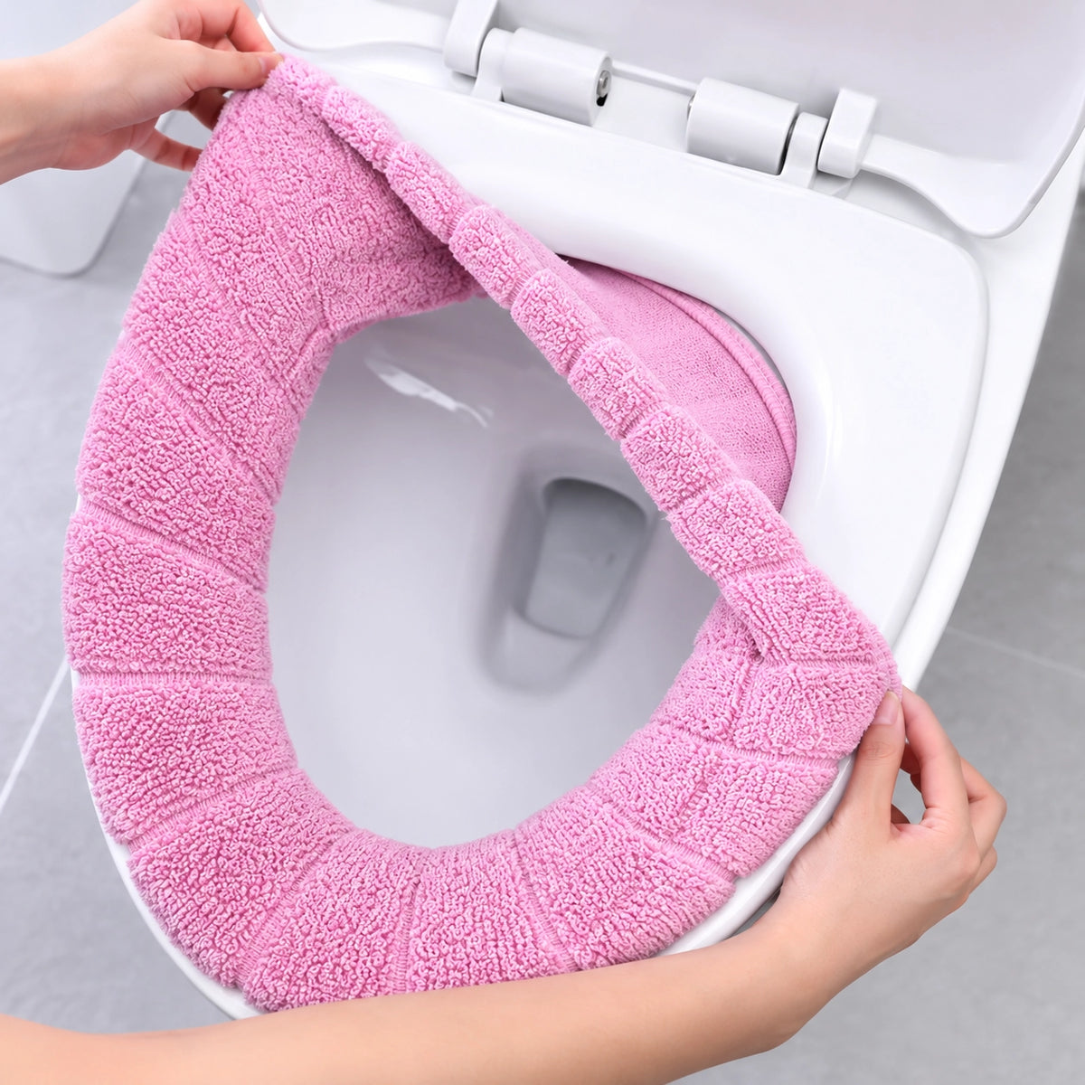 Ultra-Soft Warm Toilet Seat Cover Pad