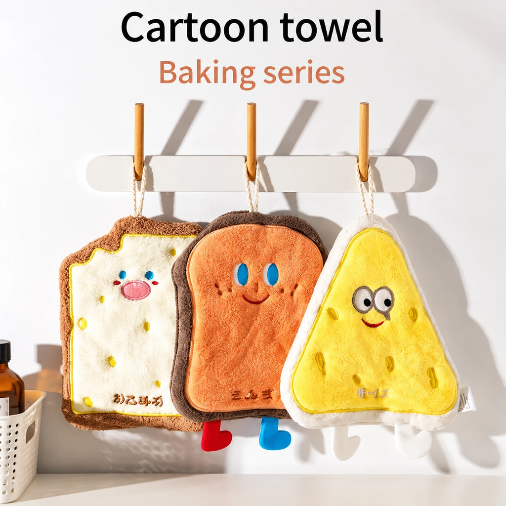 Cartoon Baking Series Super Absorbent Hanging Hand Towel