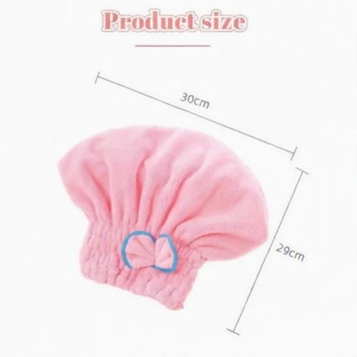 Flower Cap Microfiber Hair Drying Towel
