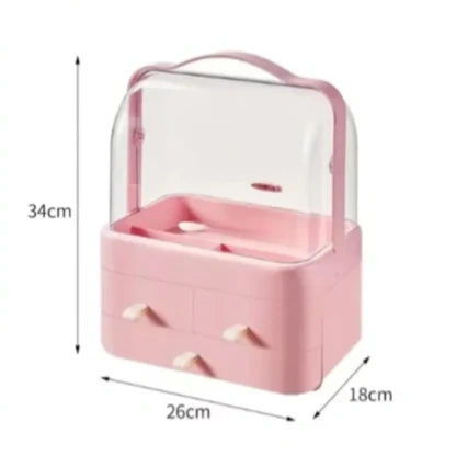 Acrylic Double-Sided Cosmetic Organizer Box