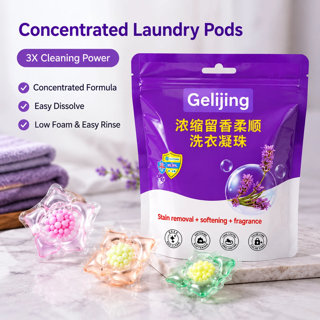 Gelijing 3-in-1 Concentrated Laundry Pods – Deep Stain Remover