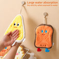 Cartoon Baking Series Super Absorbent Hanging Hand Towel