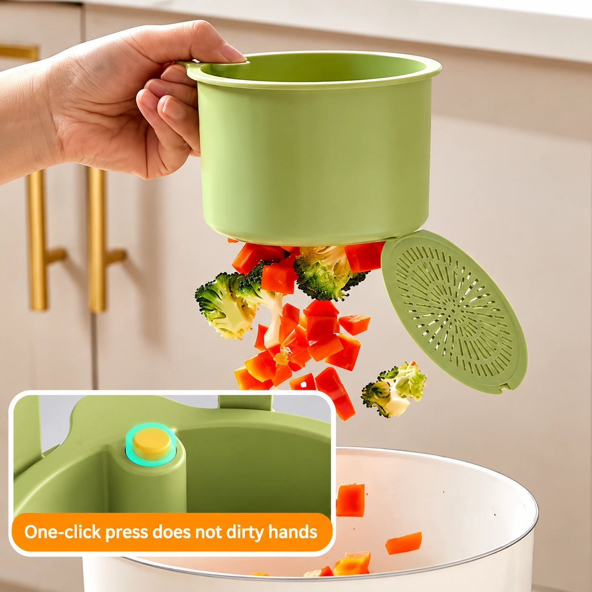 2-in-1 Faucet Hanging Sink Drain Basket