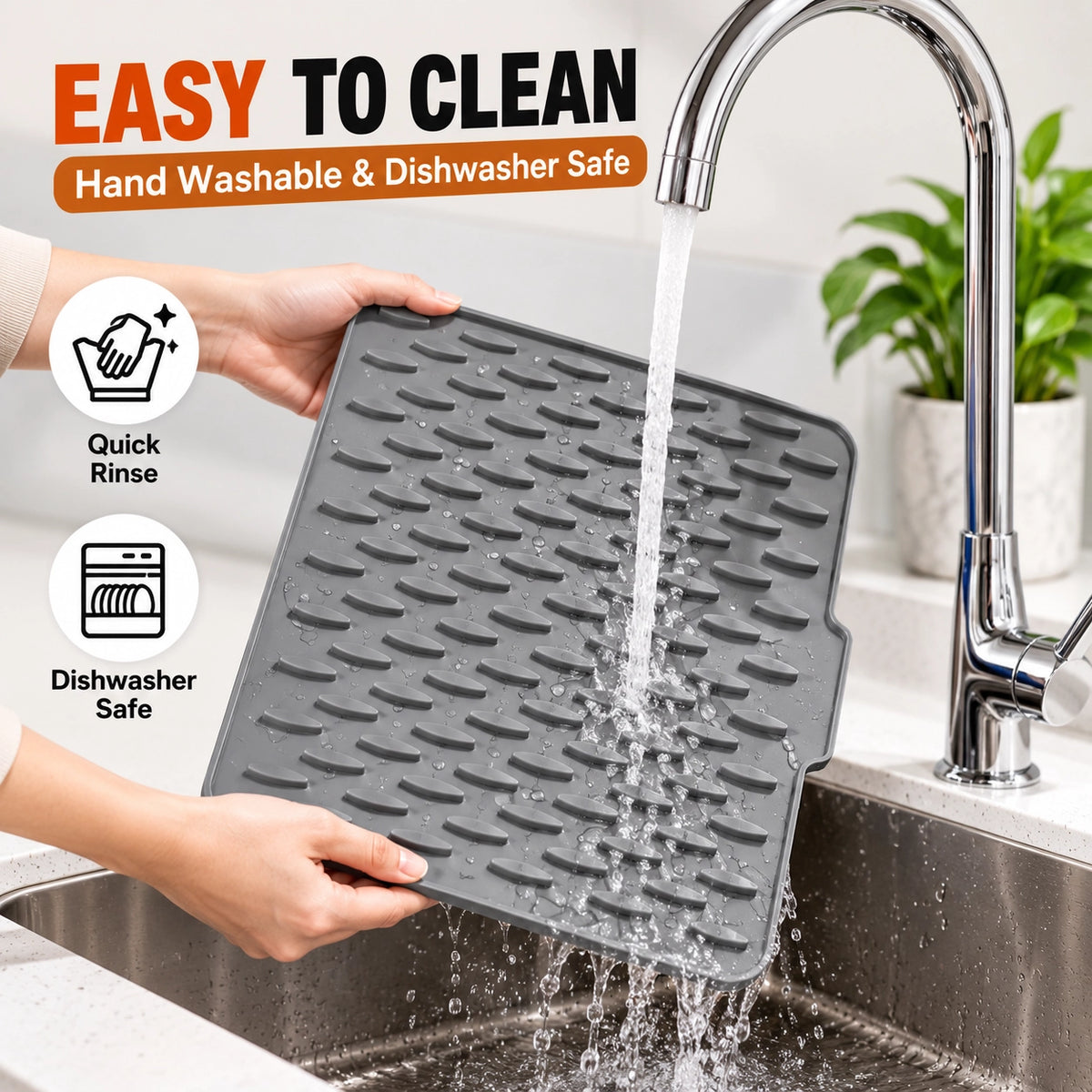 Slope Drain Mat – Multi‑Purpose Silicone Drying Pad