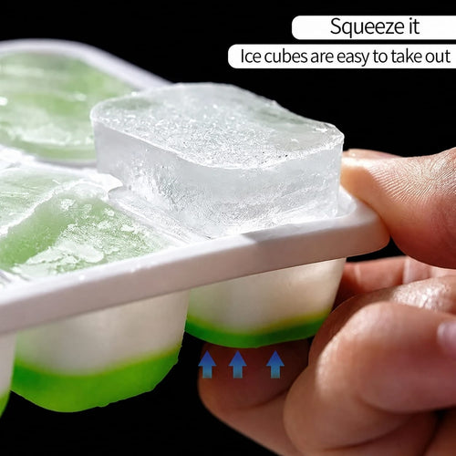 14 Grid Ice Cube Tray With Lid