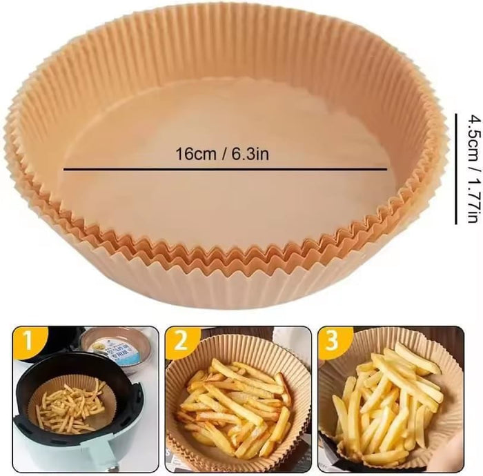 50pcs Nonstick Air Fryer Paper Liners