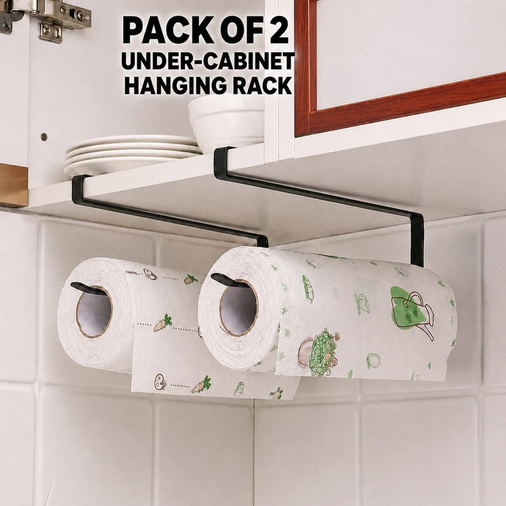 Pack Of 2 Under-Cabinet Hanging Rack