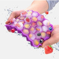 2pcs Silicone Honeycomb Reusable Ice Cube Tray