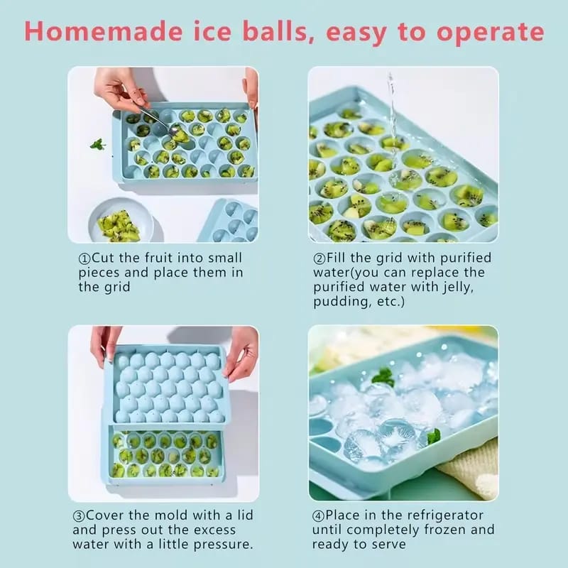 Mini Round Ice Ball Cube Tray