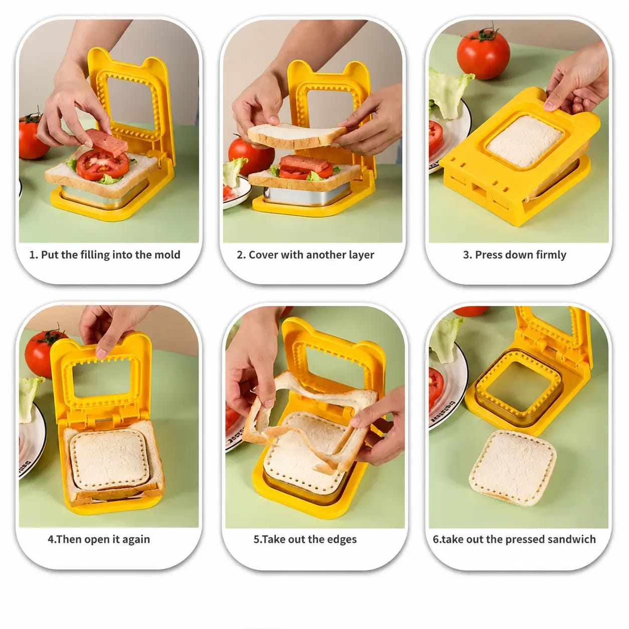 Sandwich Cutter Stainless Steel Sealer Tool