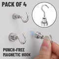 Punch‑Free Magnetic Hook
