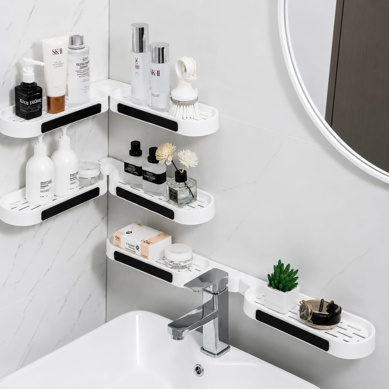 Wall Mounted Rotating Shelf