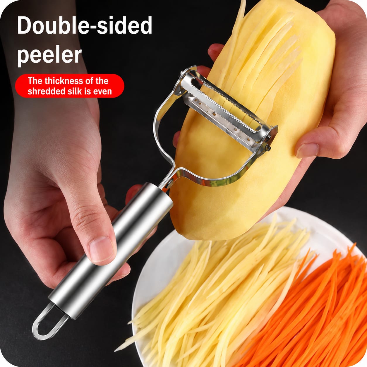 Stainless Steel Julienne Peeler