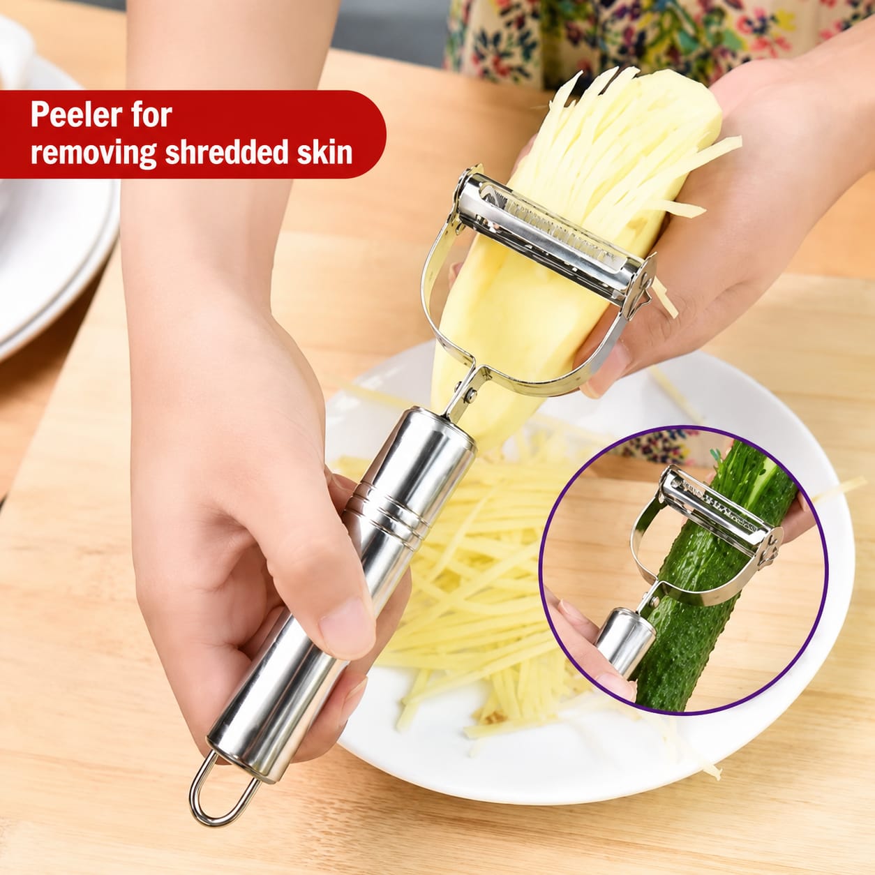 Stainless Steel Julienne Peeler