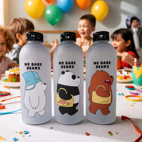 Bear Water Bottle 1000ml Double Cap