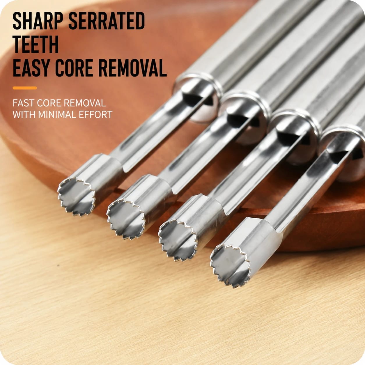 Stainless Steel Fruit Core & Seed Remover Corer Tool