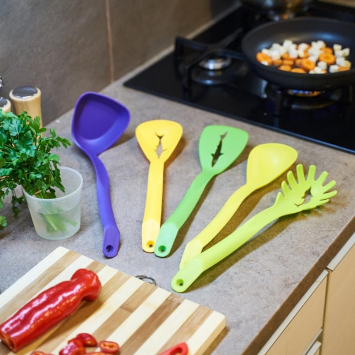 5-Piece Non-Stick Silicone Kitchen Utensil Set