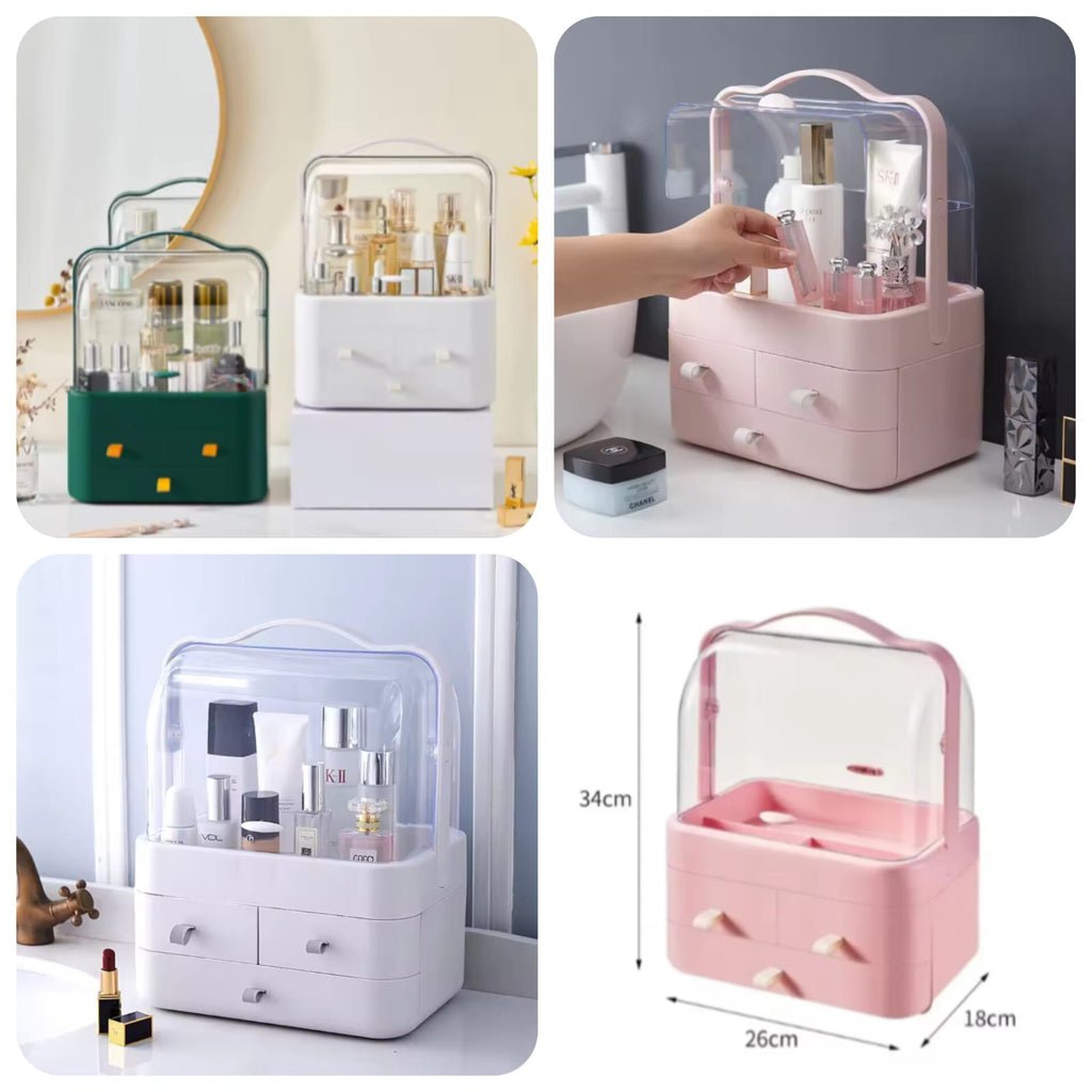 Acrylic Double-Sided Cosmetic Organizer Box