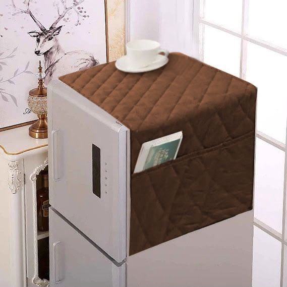 Super Heavy Quality Microfiber Quilted Fridge Top Cover