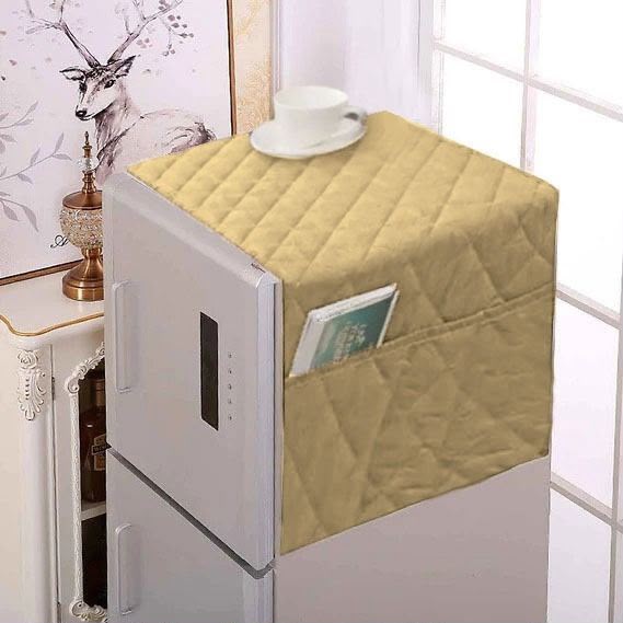 Super Heavy Quality Microfiber Quilted Fridge Top Cover