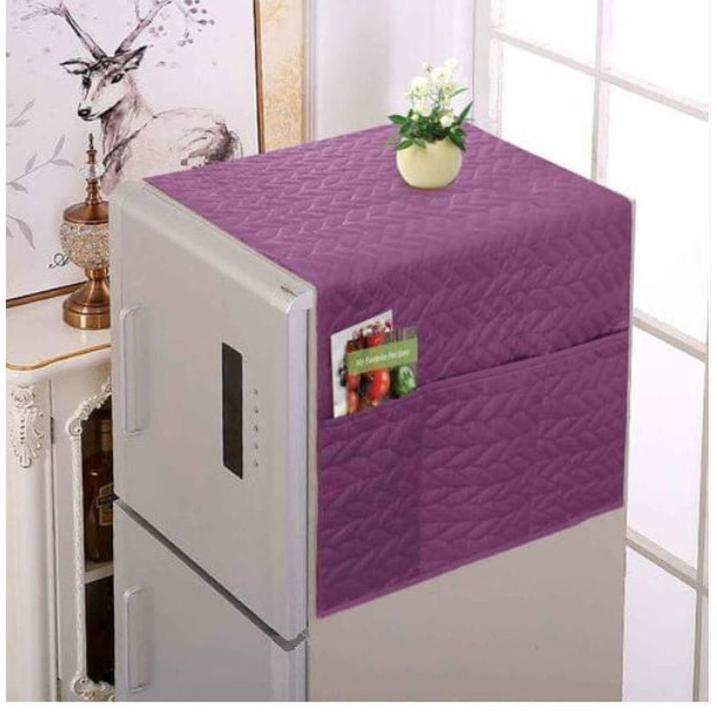 Super Heavy Quality Microfiber Quilted Fridge Top Cover