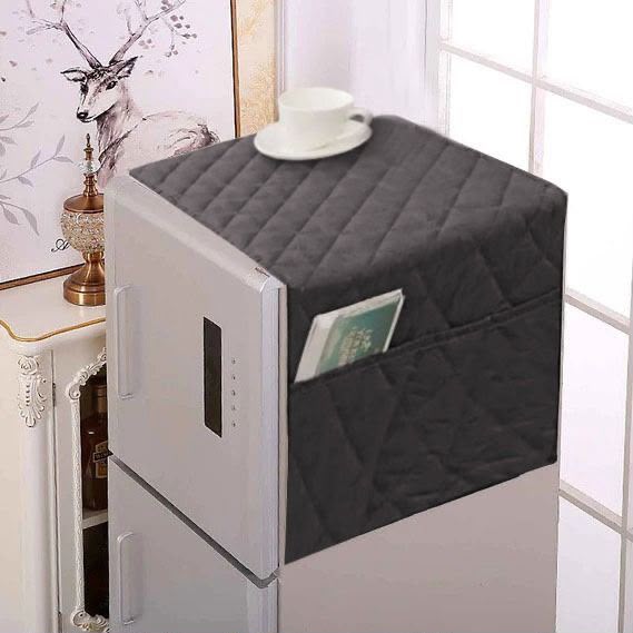 Super Heavy Quality Microfiber Quilted Fridge Top Cover