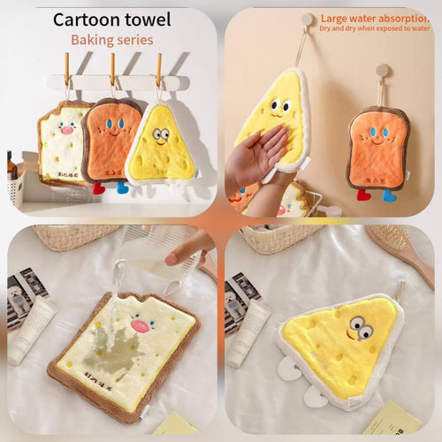 Cartoon Baking Series Super Absorbent Hanging Hand Towel