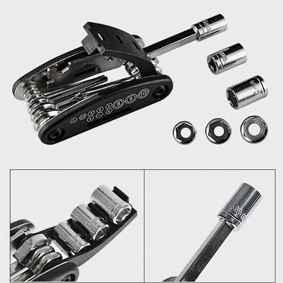 16-in-1 Multifunctional Pocket Bicycle Tool Kit