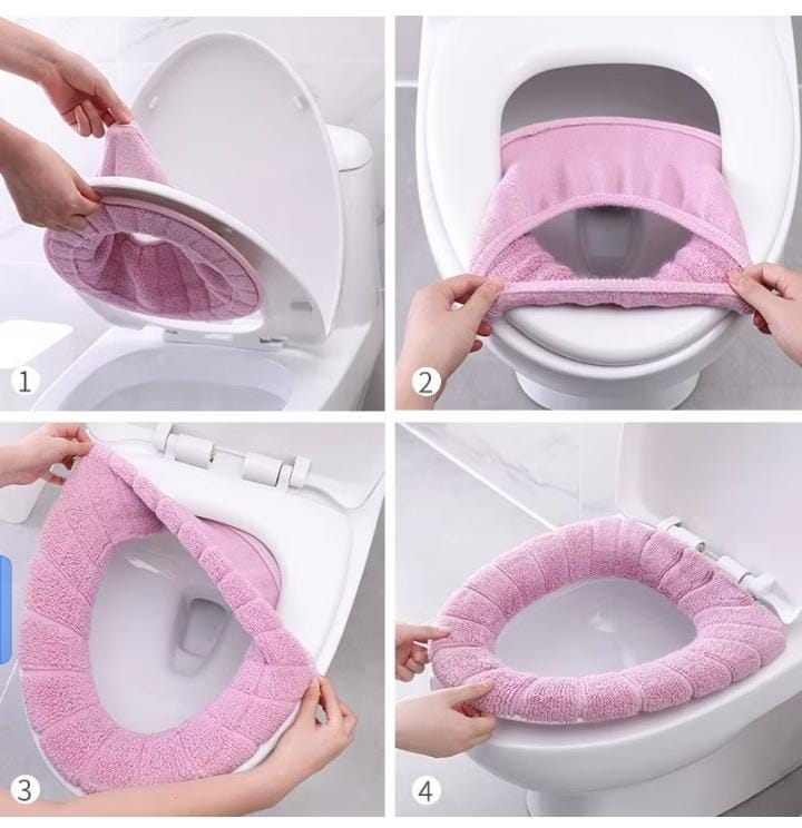 Ultra-Soft Warm Toilet Seat Cover Pad