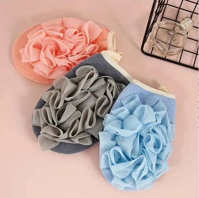 2-in-1 Exfoliating Loofah Shower Glove