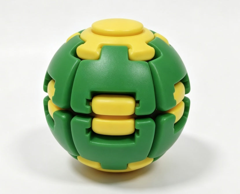 3D Press & Spin Transforming Fidget Ball