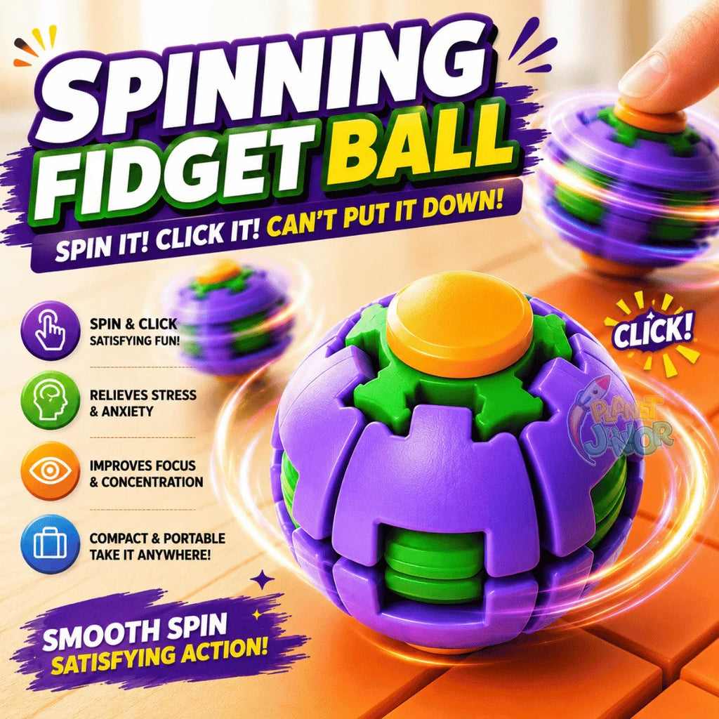 3D Press & Spin Transforming Fidget Ball