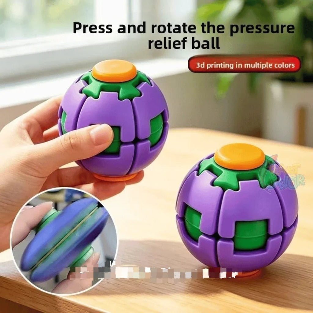 3D Press & Spin Transforming Fidget Ball