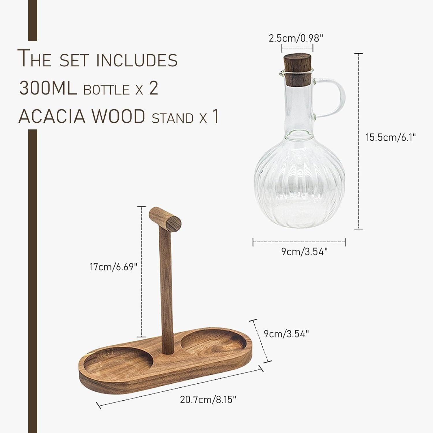 Luxury Vinegar & Oil Bottle Set