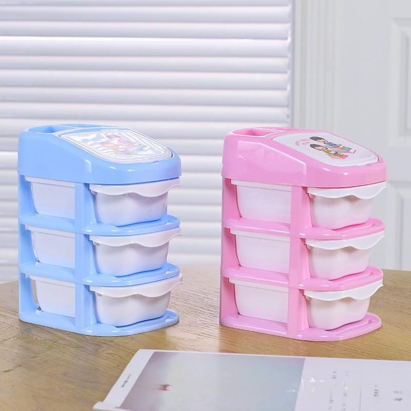 3‑Drawer Desktop Storage Box