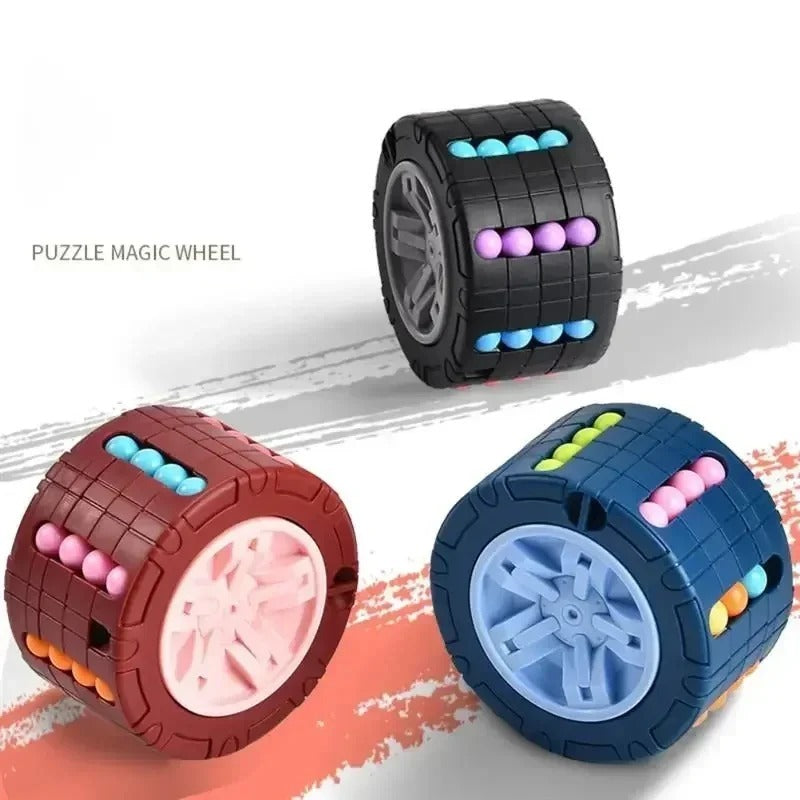 2-in-1 Magic Wheel Cylinder Cube Puzzle Toy