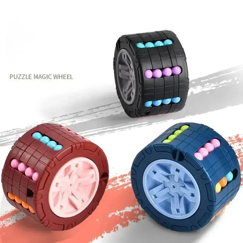 2-in-1 Magic Wheel Cylinder Cube Puzzle Toy
