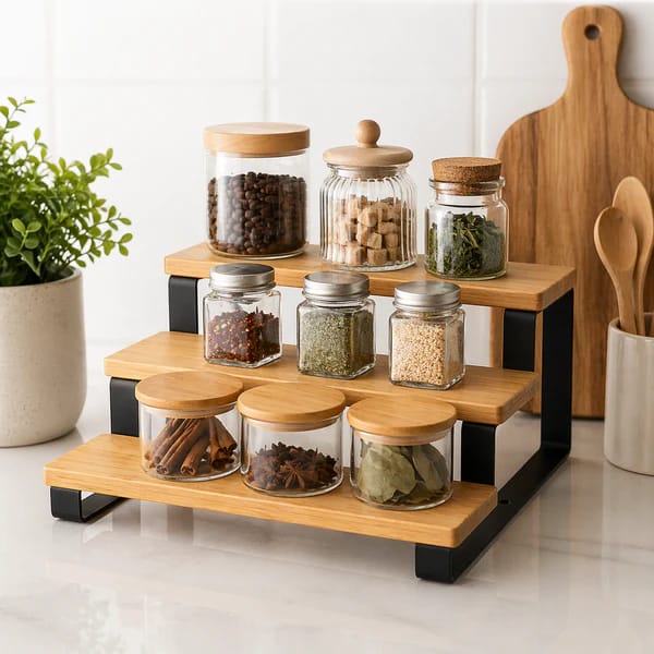 3‑Layer Bamboo Organizer Shelf