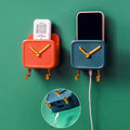 Multipurpose Clock Storage Box with Bottom Hanging Hooks