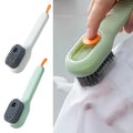 2-in-1 Soft Bristle Cleaning Brush with Soap Reservoir