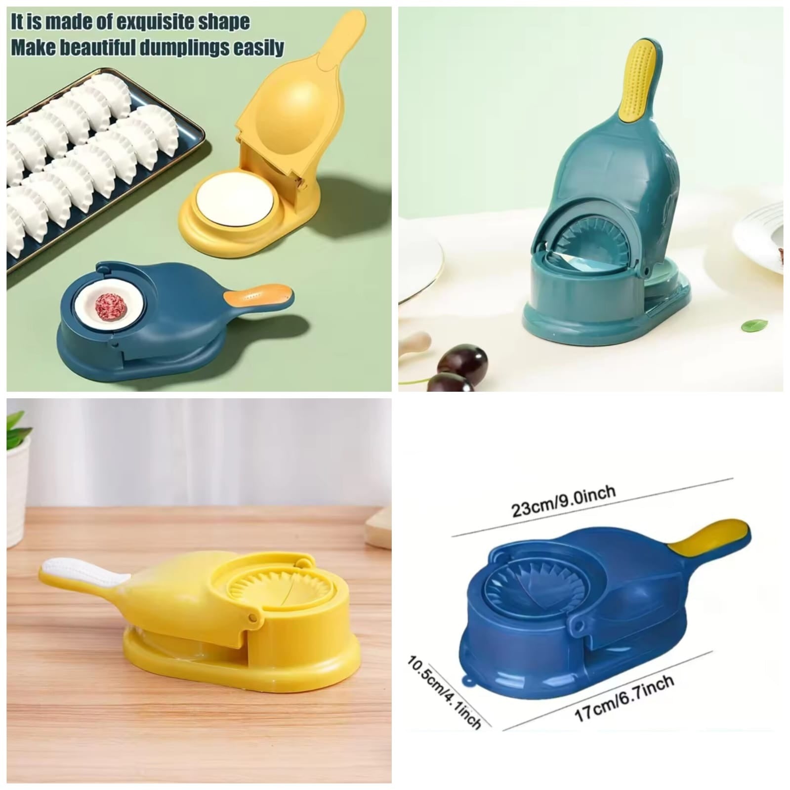 2‑in‑1 Manual Dumpling Maker & Dough Press