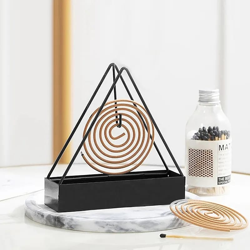 Nordic Triangle Metal Mosquito Coil Holder Stand