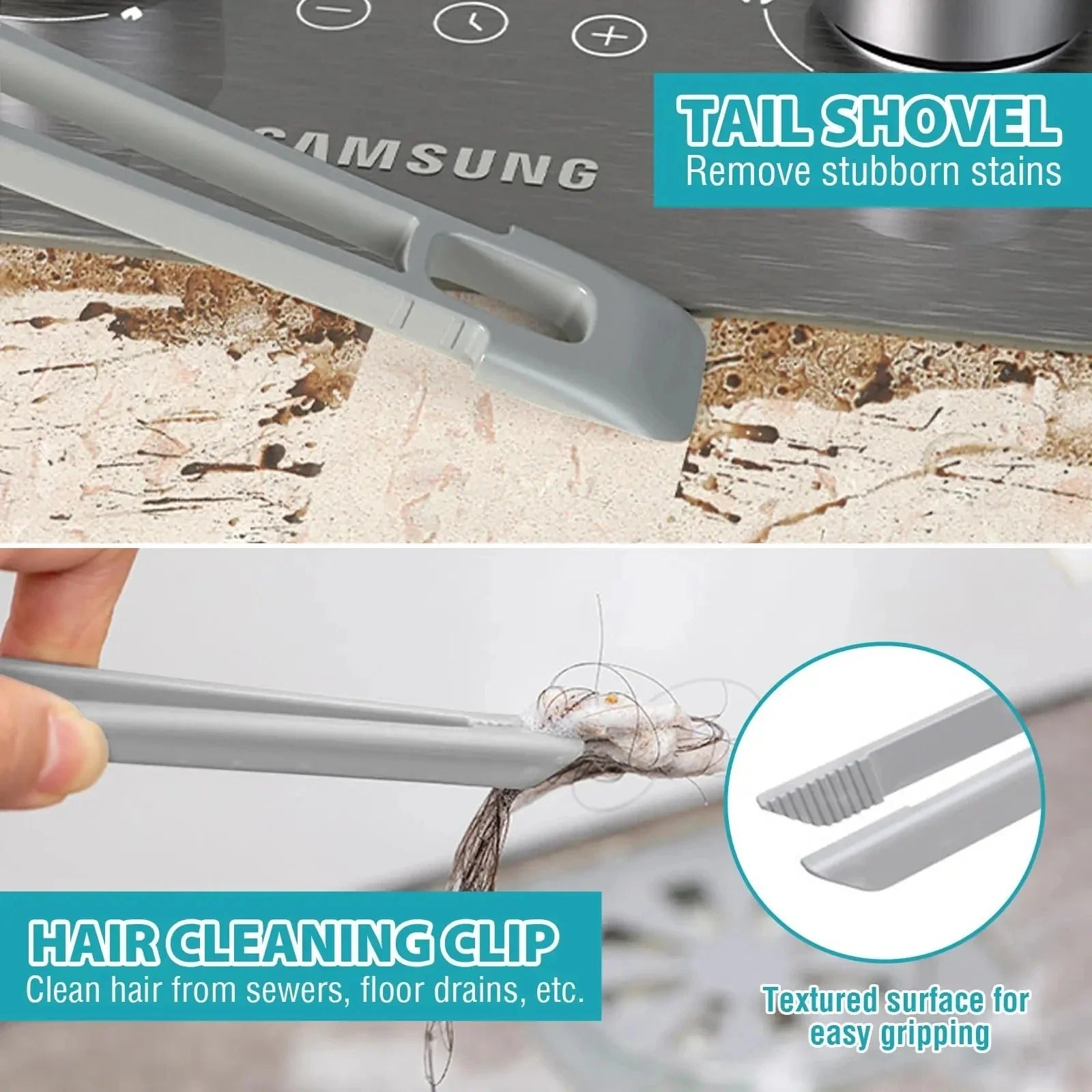 Multifunctional 360° Rotating Crevice Cleaning Brush