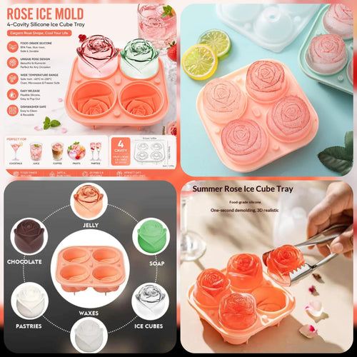 Silicone Rose Ice Mold