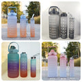 3-in-1 Motivational Gradient Water Bottle Set