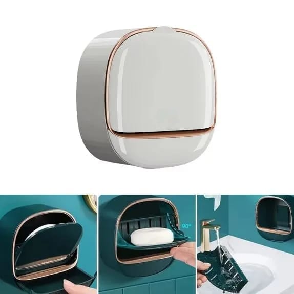 Wall Mounted Soap Holder – Modern Flip Design