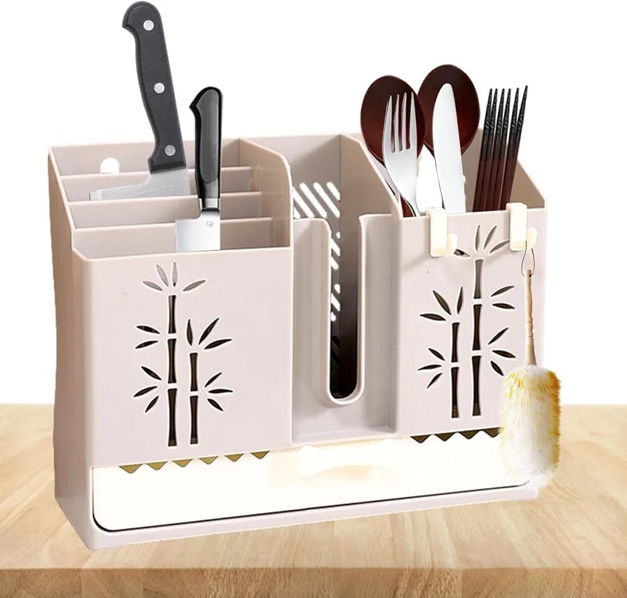 Wall Mounted Kitchen Spoon & Knife Rack