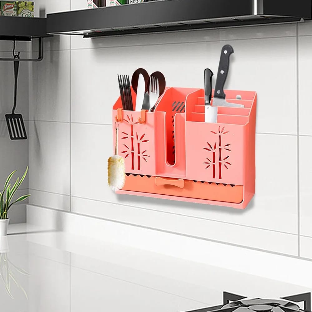 Wall Mounted Kitchen Spoon & Knife Rack
