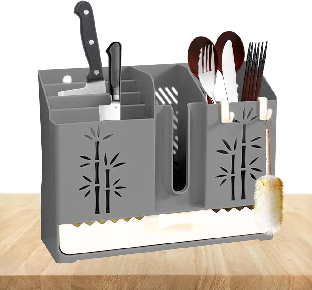 Wall Mounted Kitchen Spoon & Knife Rack